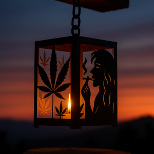 Nature Glow Steel Candle Light Box